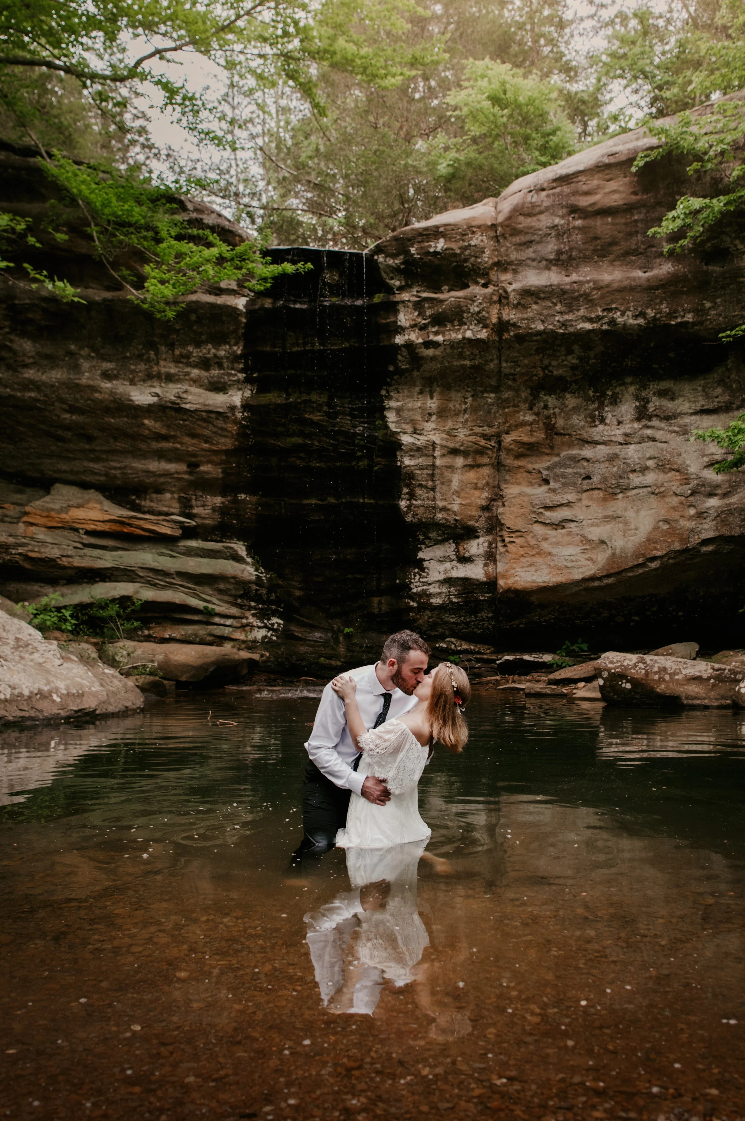 Jackson falls southern Illinois Shawnee National Forest elopement