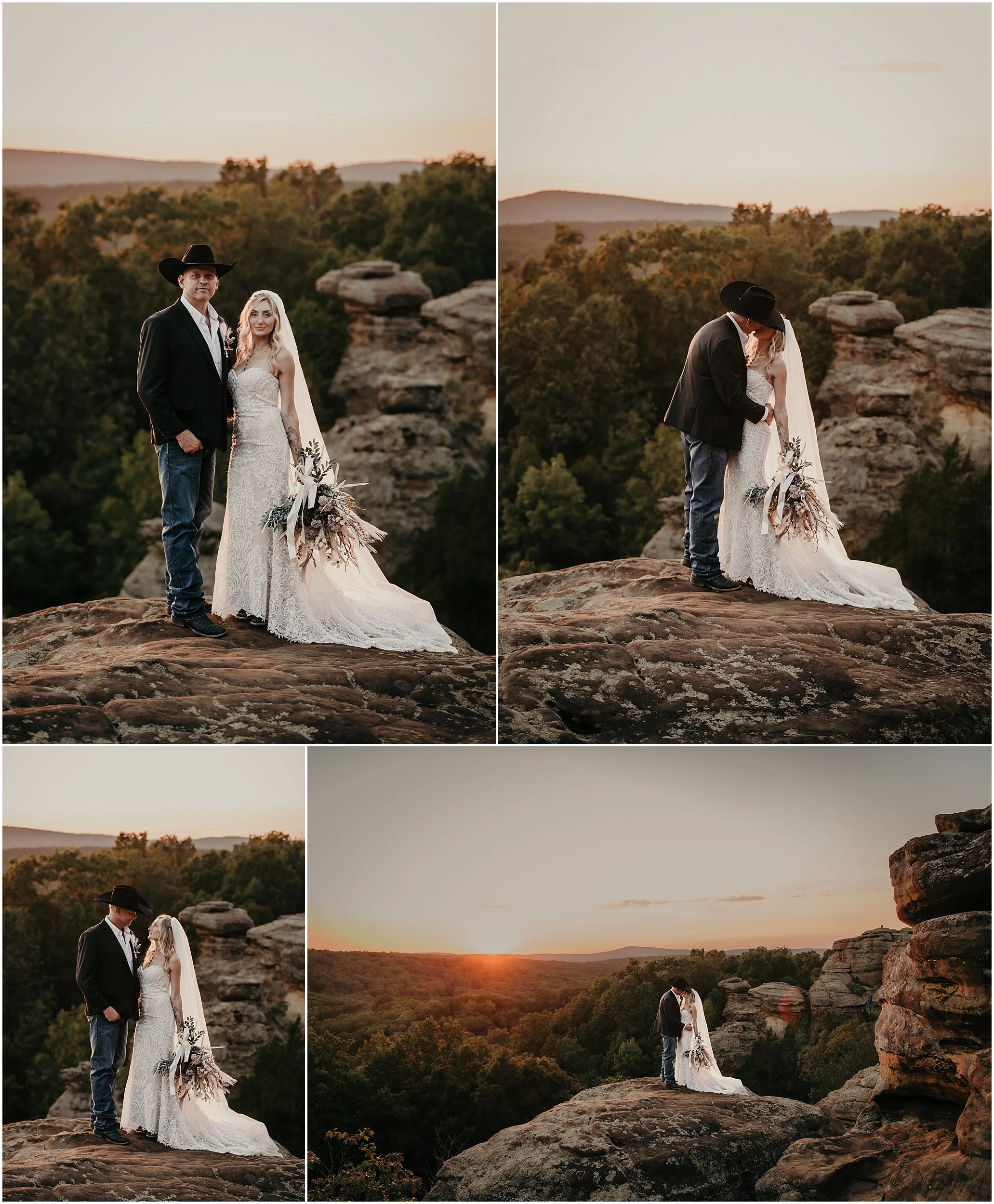 cave in rock garden of gods elopement in Southern Illinois Shawnee National Forest