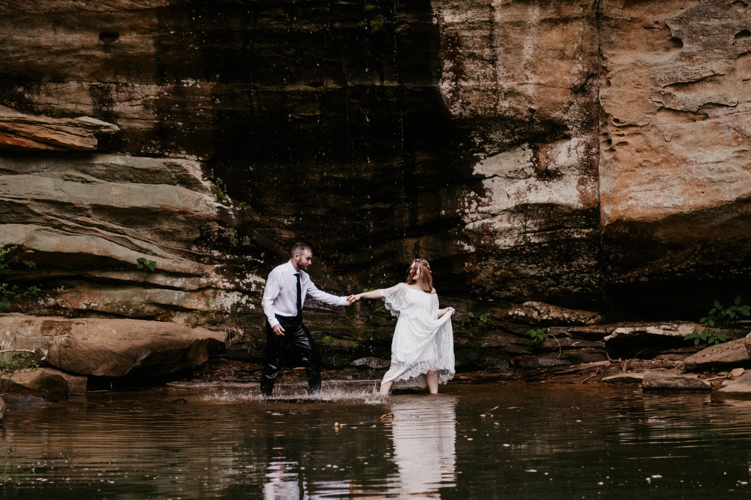 Barefoot Vows &amp; Waterfall Dreams in the Shawnee Forest