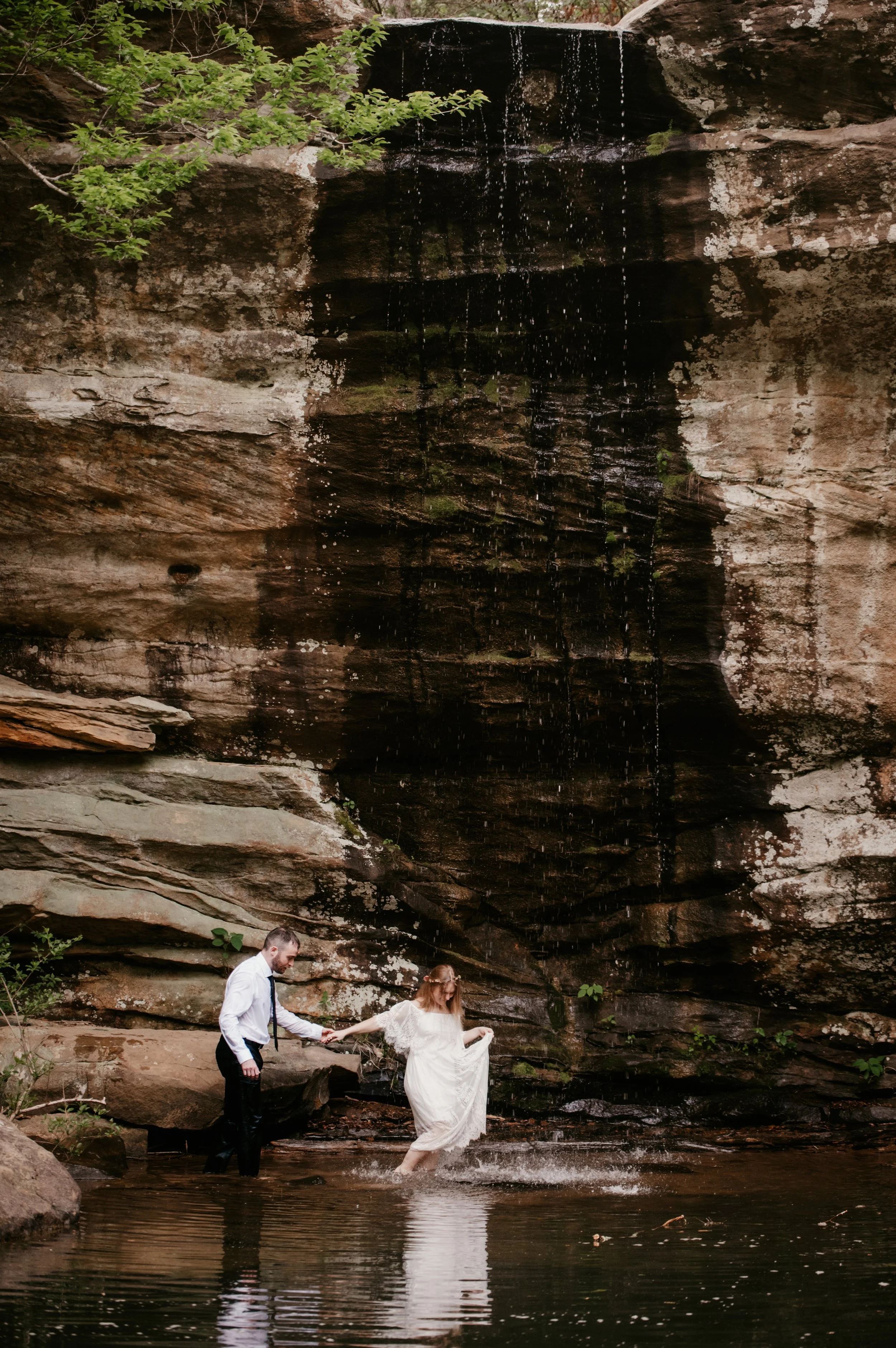 Jackson falls southern Illinois Shawnee National Forest elopement