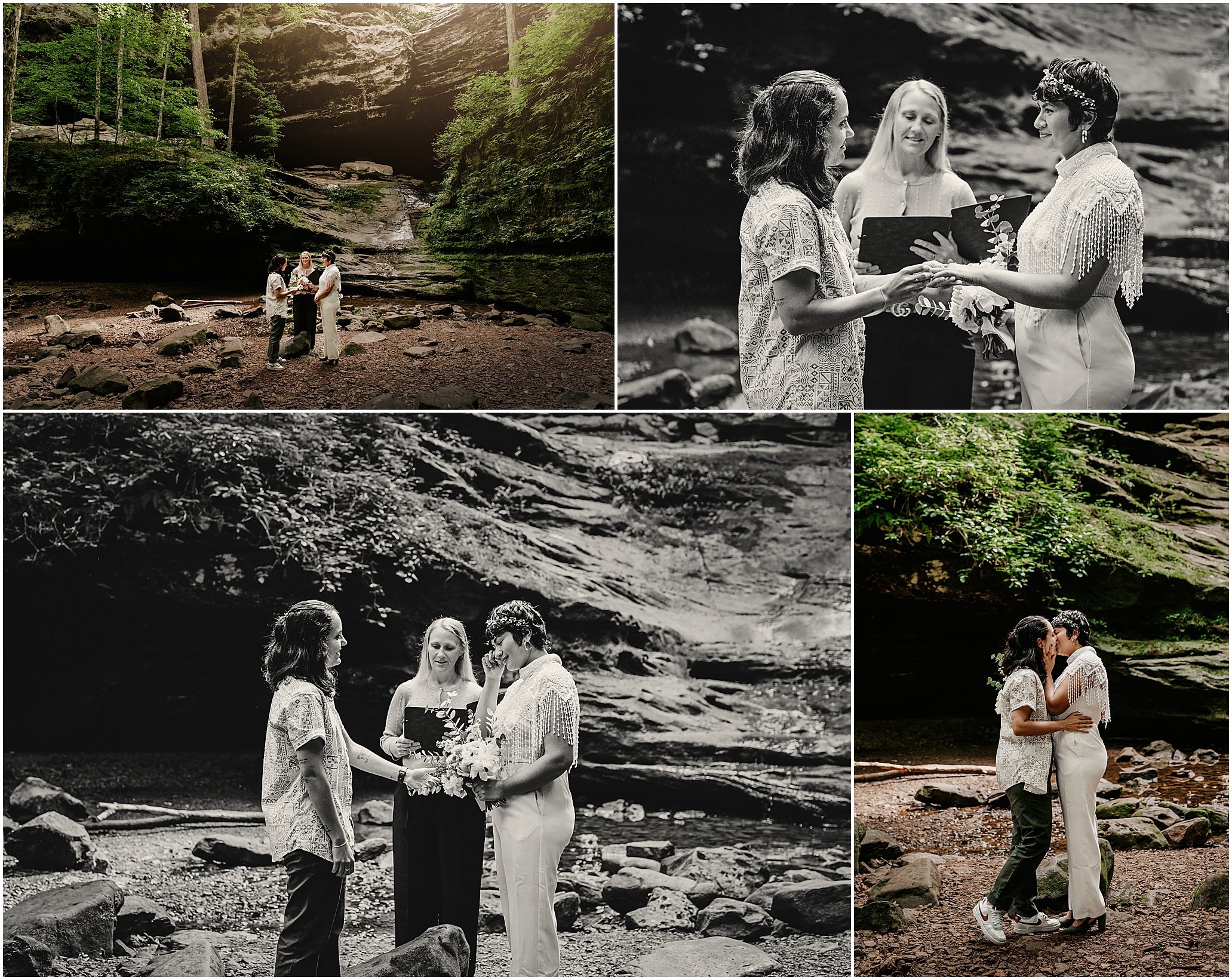 where to get married in illinois elopement ferne clyffe state park Shawnee National Forest