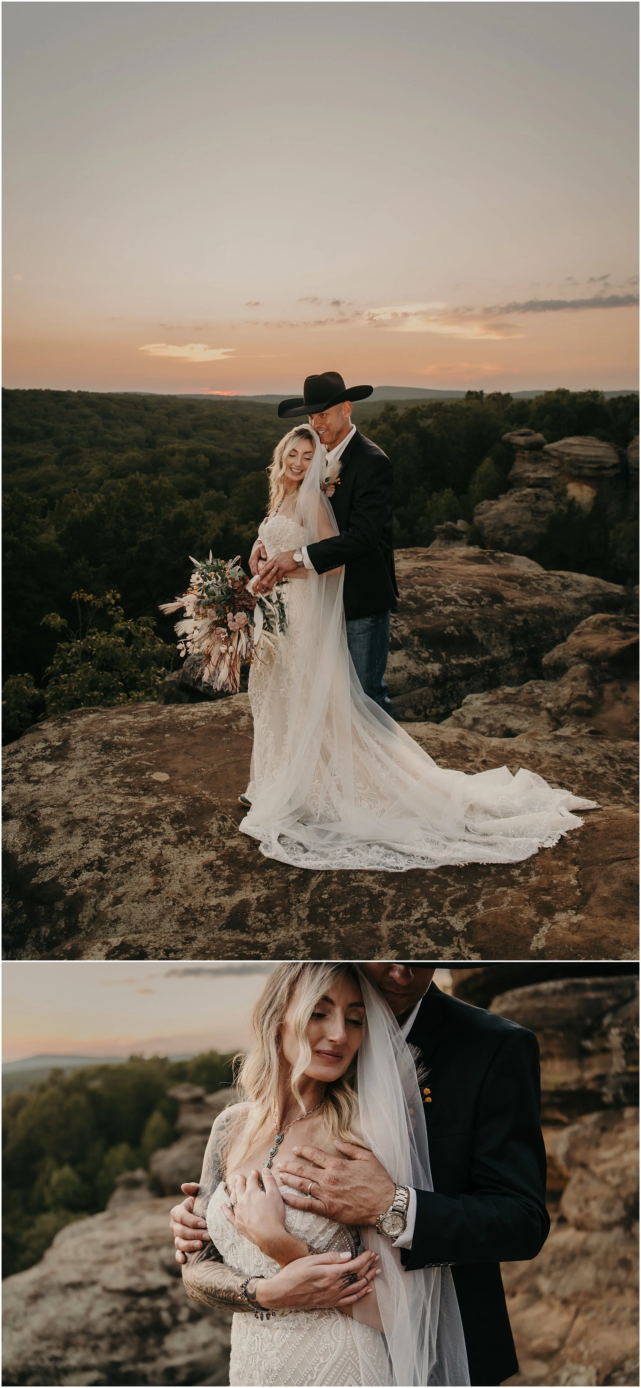 cave in rock garden of gods elopement in Southern Illinois Shawnee National Forest
