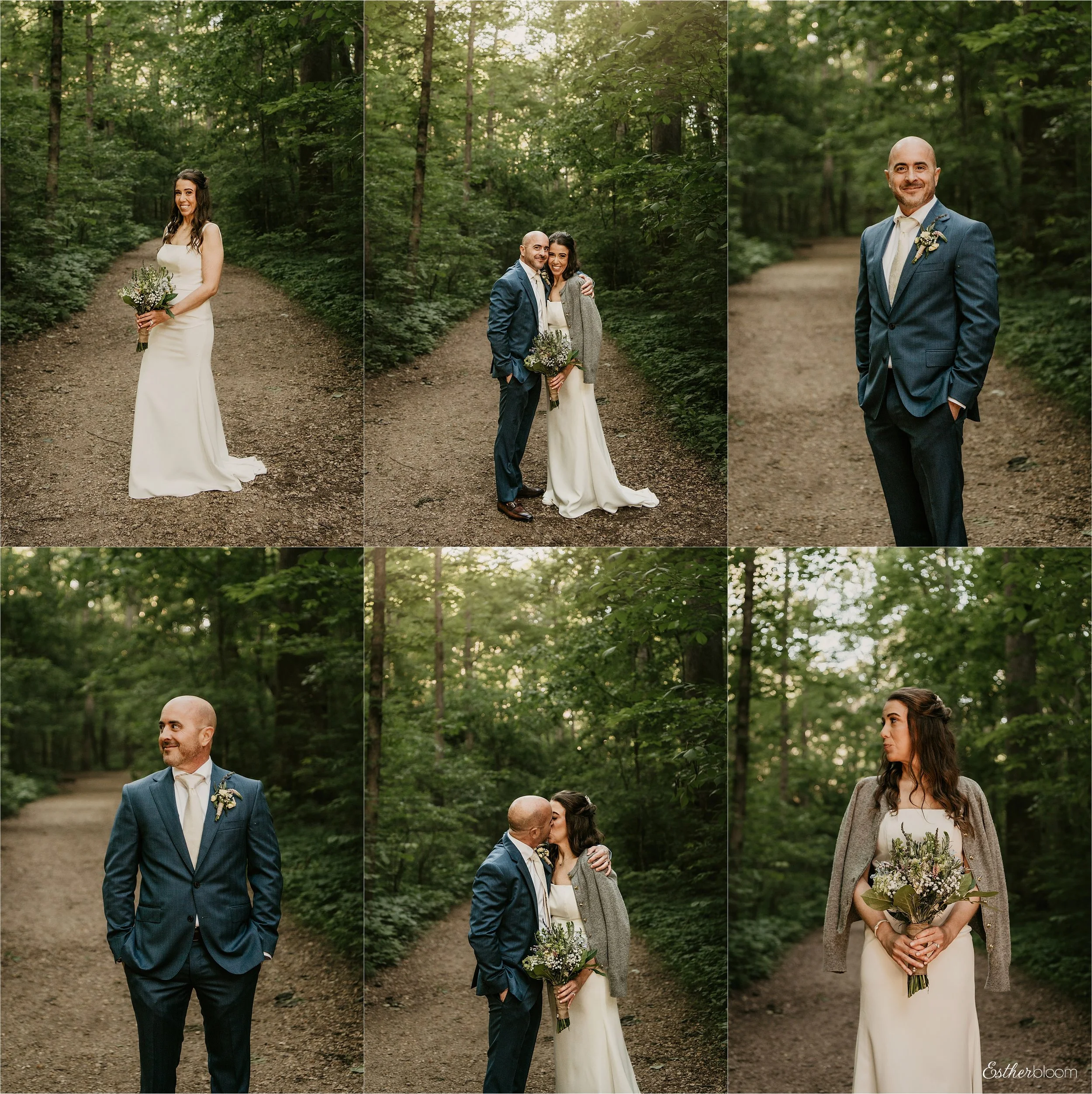 Chicago couple elopes to southern Illinois Ferne Clyffe in the Shawnee National Forest for intimate wedding