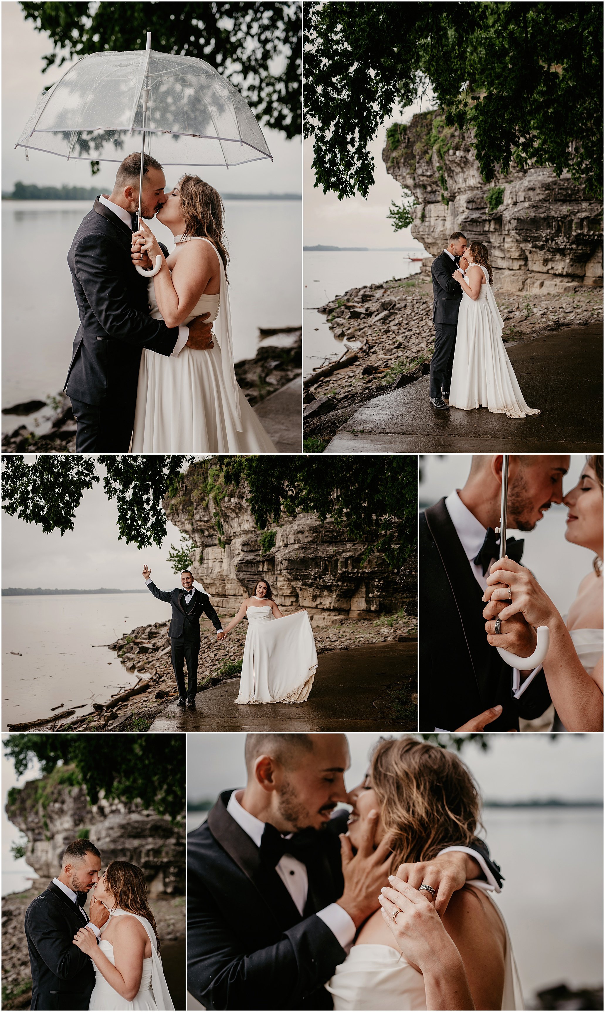 adventure elopement in Southern Illinois on the Ohio River near The Shawnee National Forest