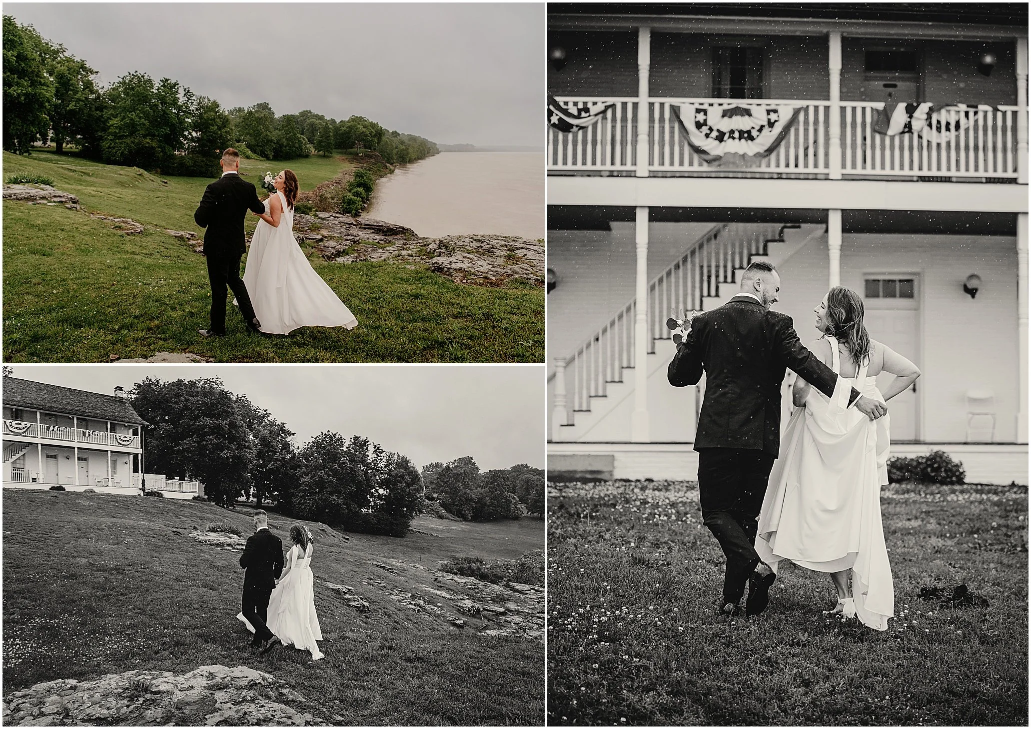 adventure elopement in Southern Illinois on the Ohio River near The Shawnee National Forest