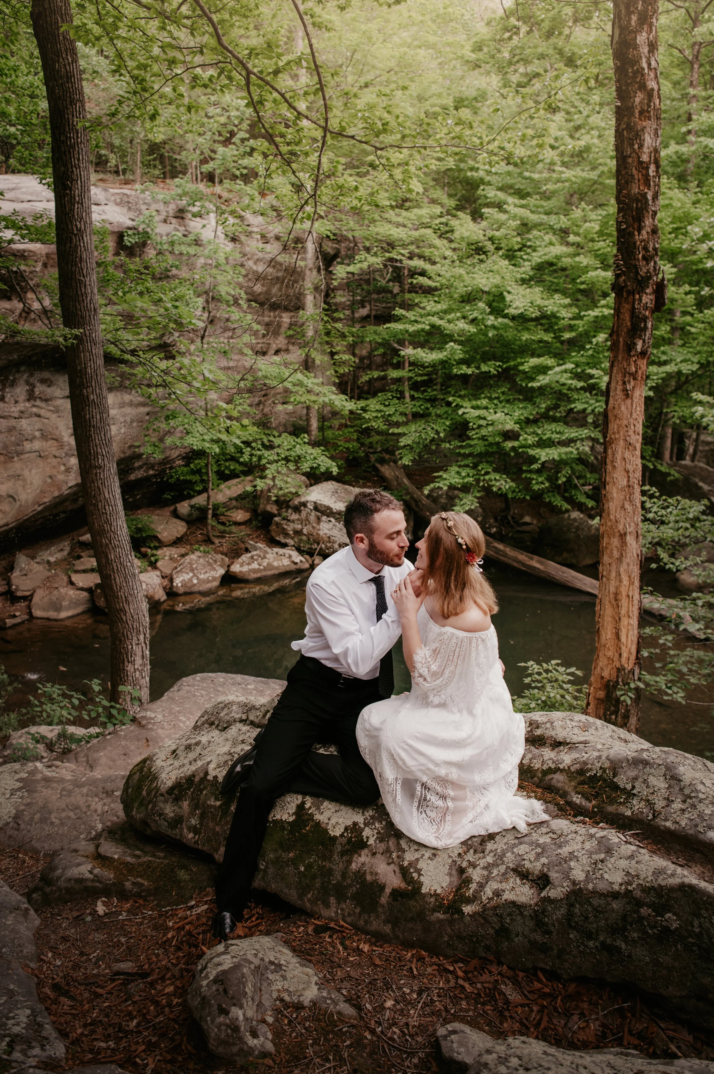 Jackson falls southern Illinois Shawnee National Forest elopement