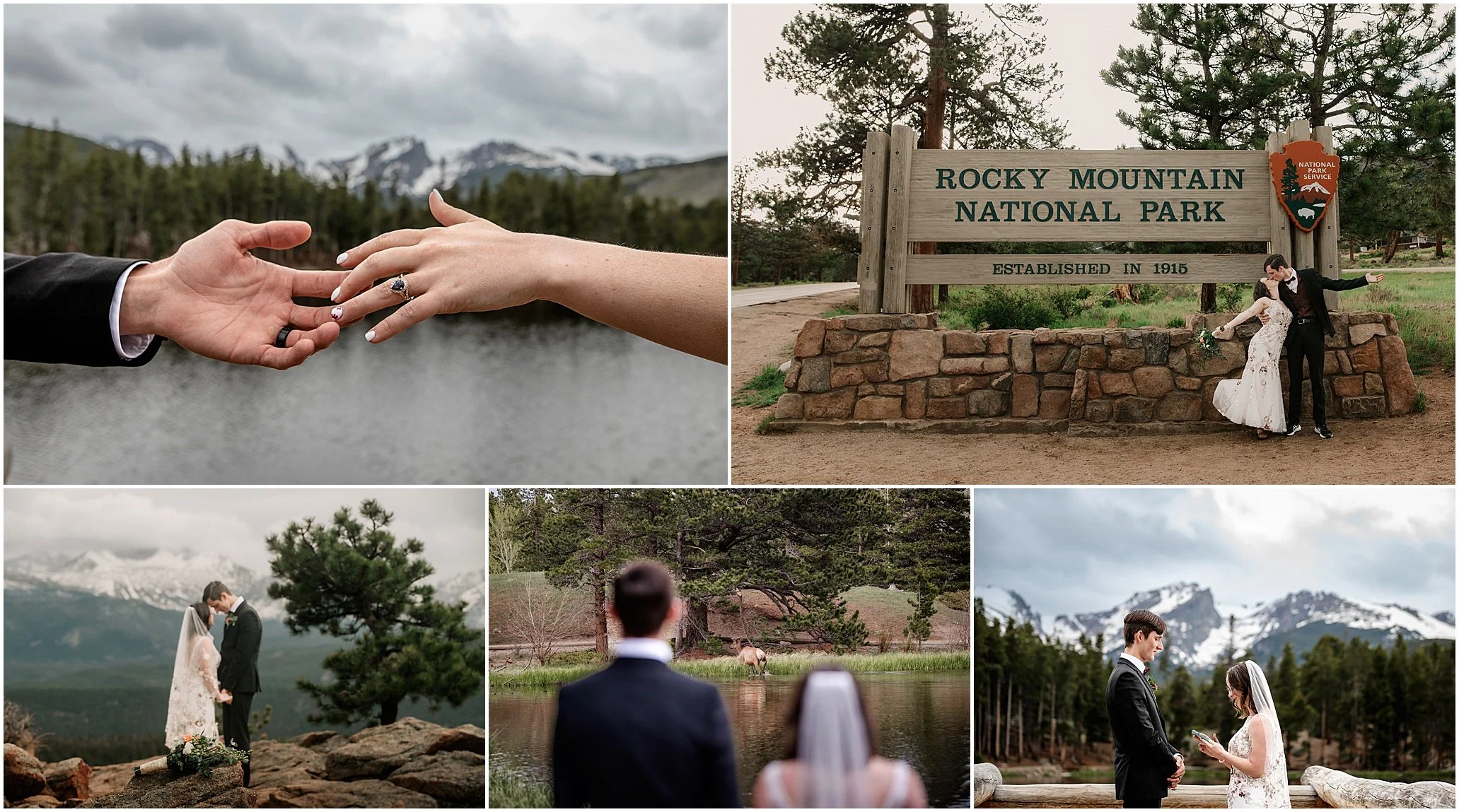 elopement photographer for Estes park Rocky Mountain national park Colorado
