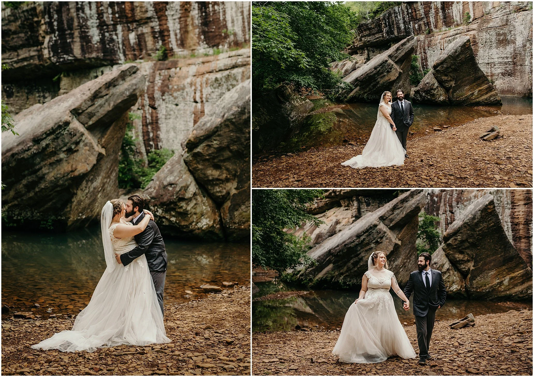 Bell Smith Springs elopement, Devil’s Backbone Shawnee National Forest, Shawnee National Forest elopement, Southern Illinois elopement photographer, Midwest adventure elopement