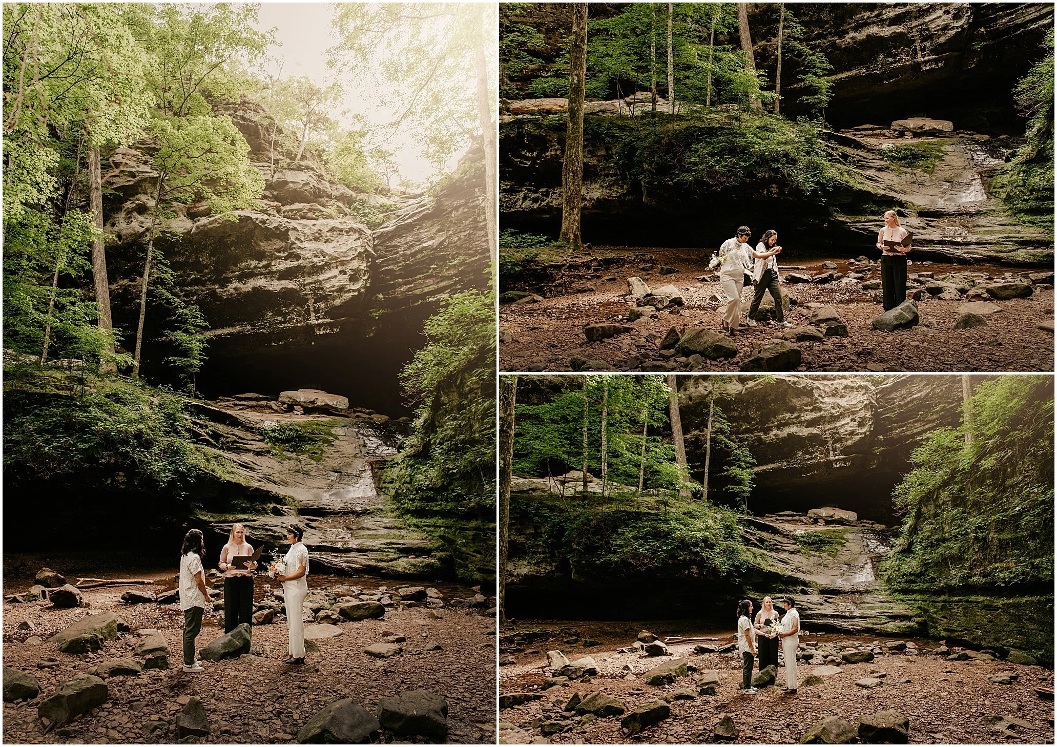 where to get married in illinois elopement ferne clyffe state park Shawnee National Forest