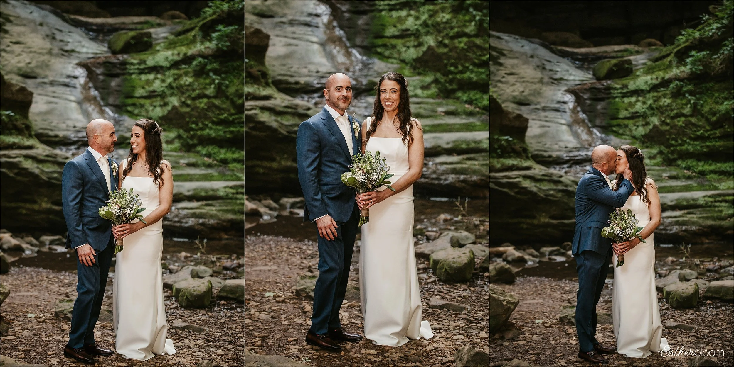 Chicago couple elopes to southern Illinois Ferne Clyffe in the Shawnee National Forest for intimate wedding