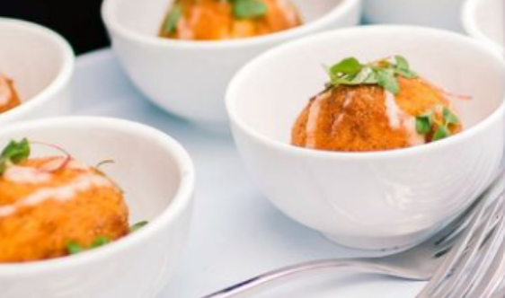 Appetizers for corporate event.