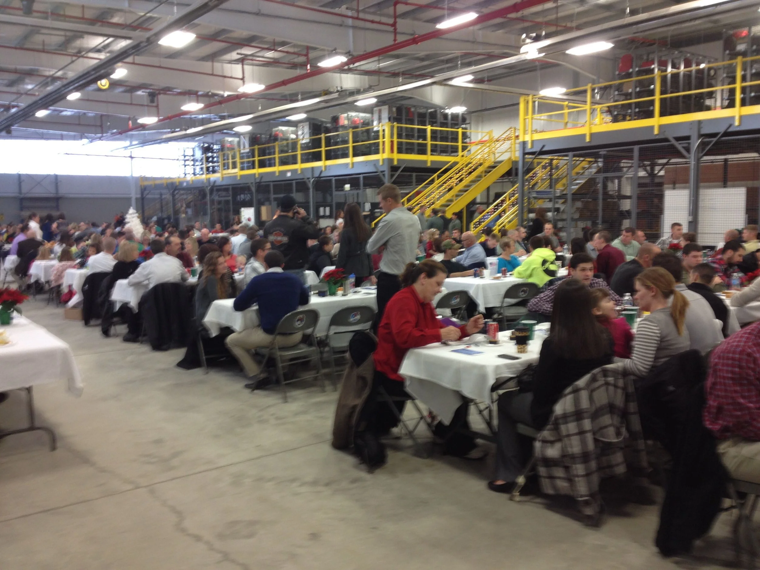 Corporate Holiday Christmas Party Lunch Buffet Dinner Family