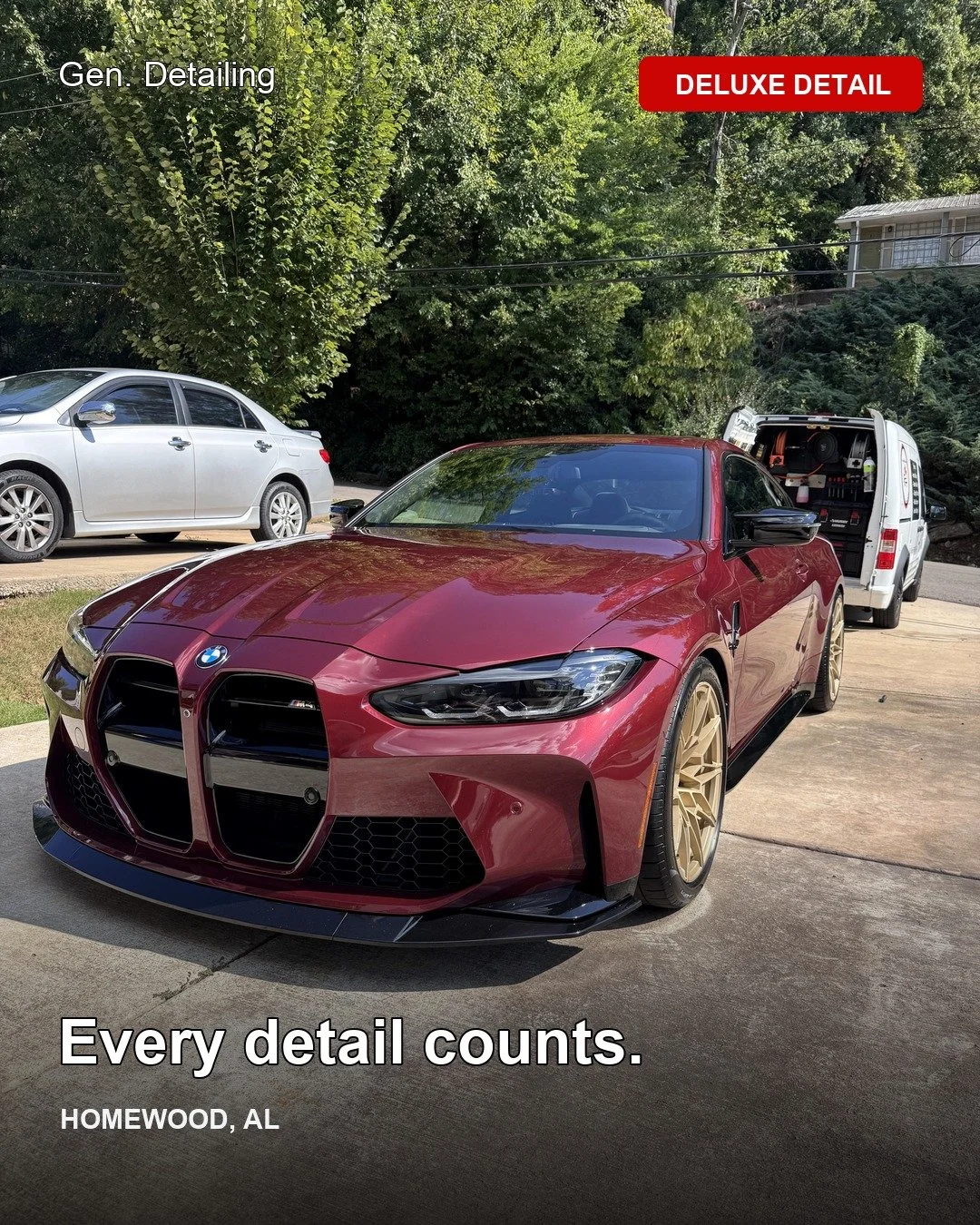 BMW M4 Mobile Detailing in Homewood, AL: Before and After