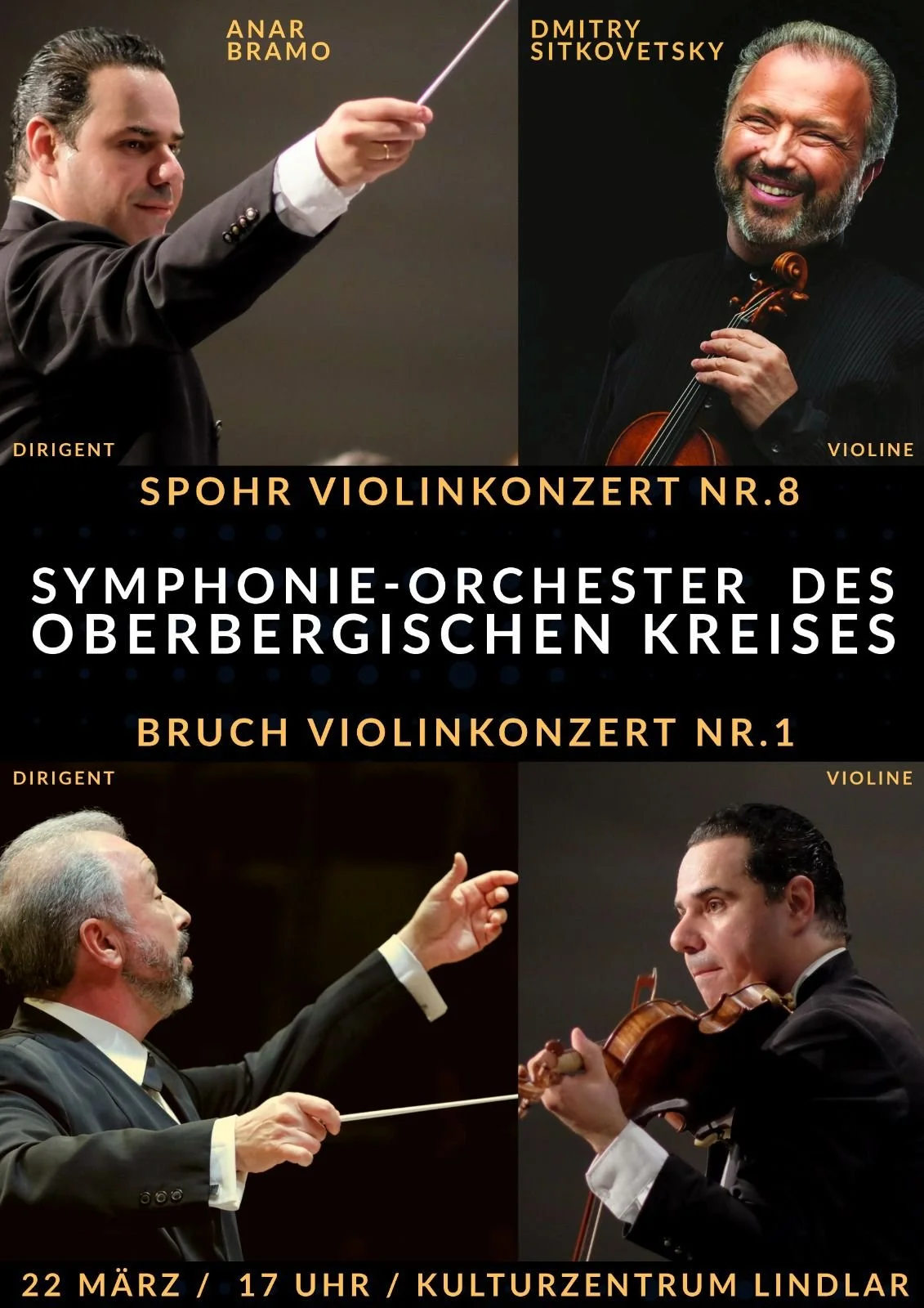 Spohr &amp; Bruch Violin Concert – Symphony Orchestra of the Oberbergischer Kreis
