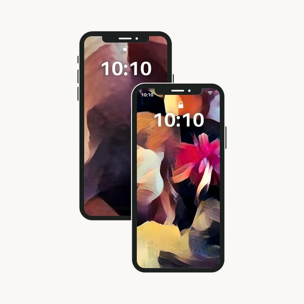 cell phone wallpaper abstract art pinks golds purples