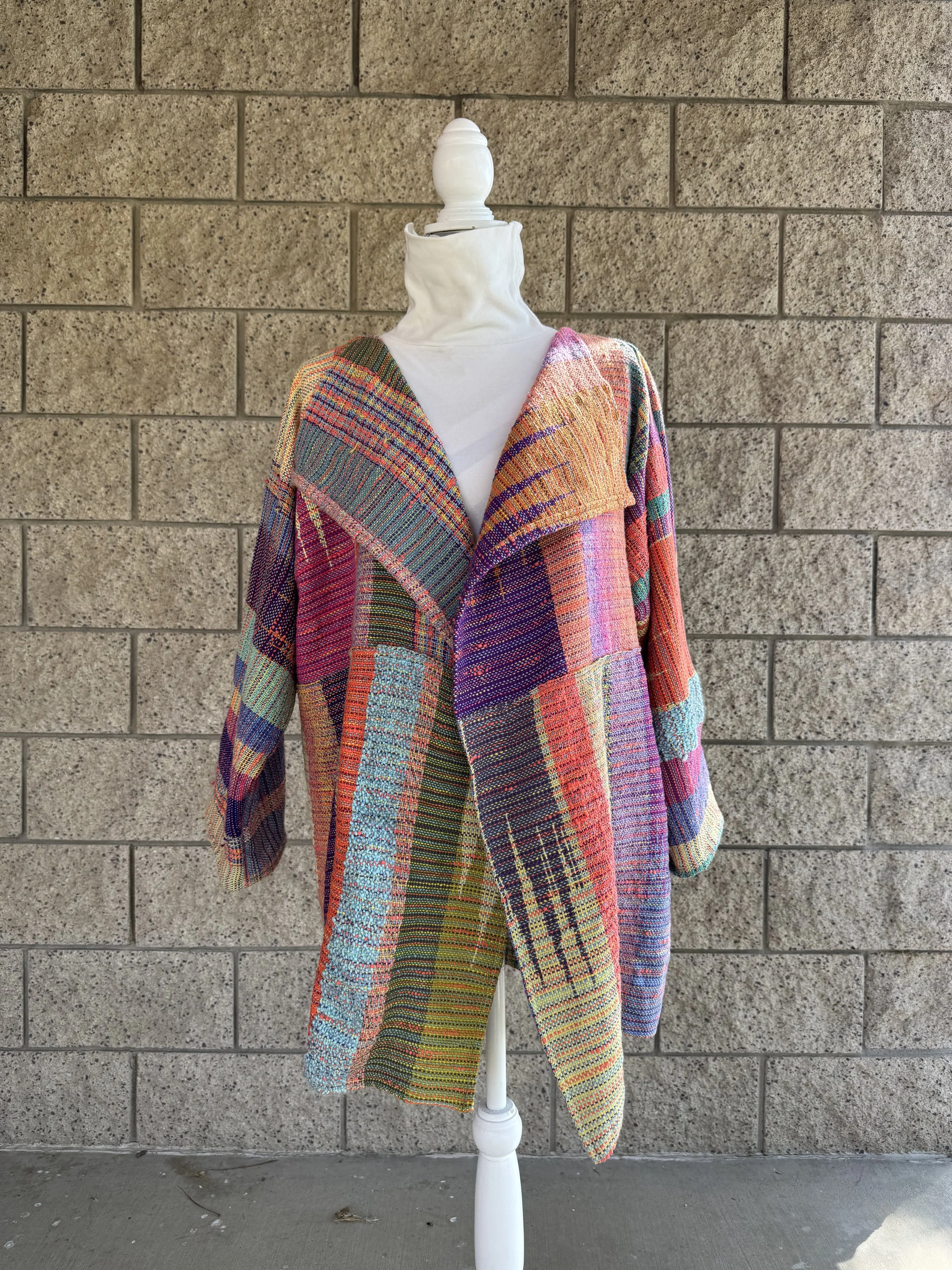 "Wear your Weaving: Sew a Simple Jacket with your Handwoven Fabric" at WabiSabi Weaving, San Diego