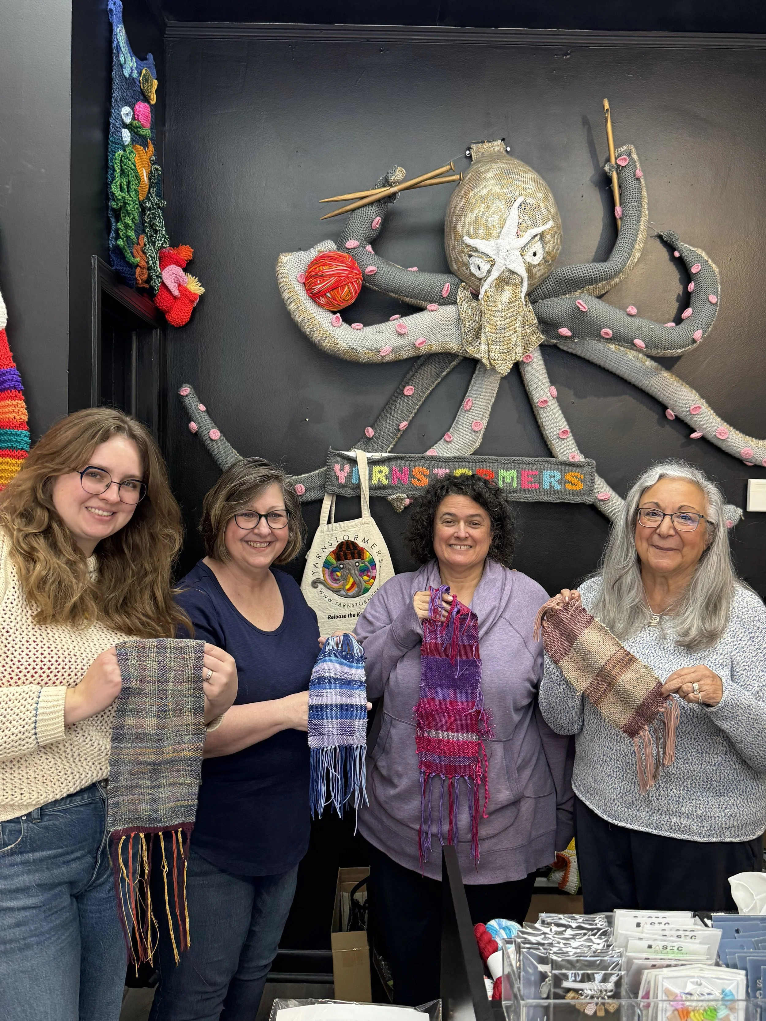 "Introduction to Rigid Heddle Weaving" at Yarnstormers in Cranfrod, New Jersey