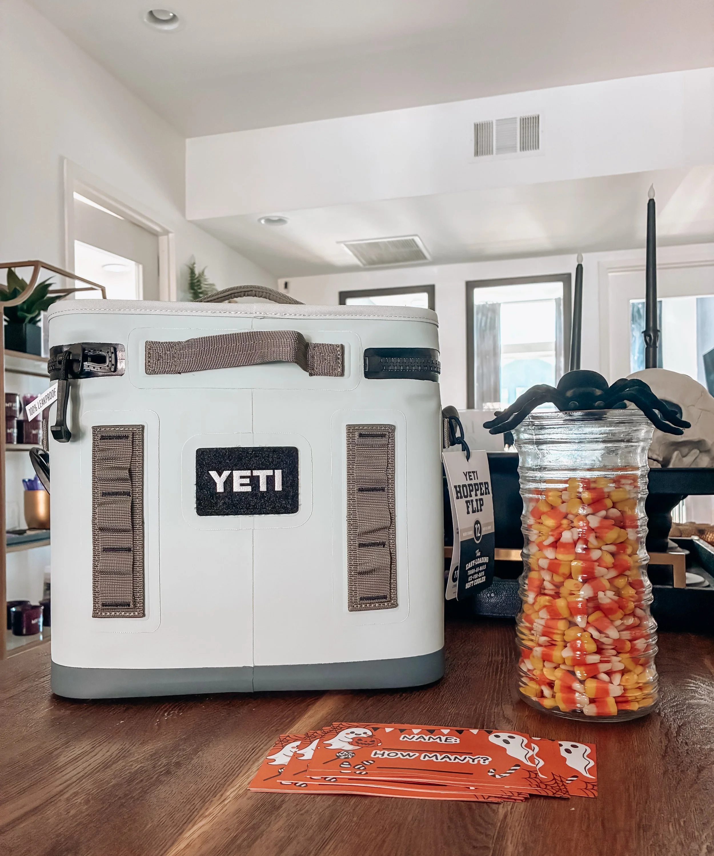 Join us in the office this week for Count the Candy Challenge!!!!

Come guess how many candy corn are in the jar to be entered to win a YETI Cooler!