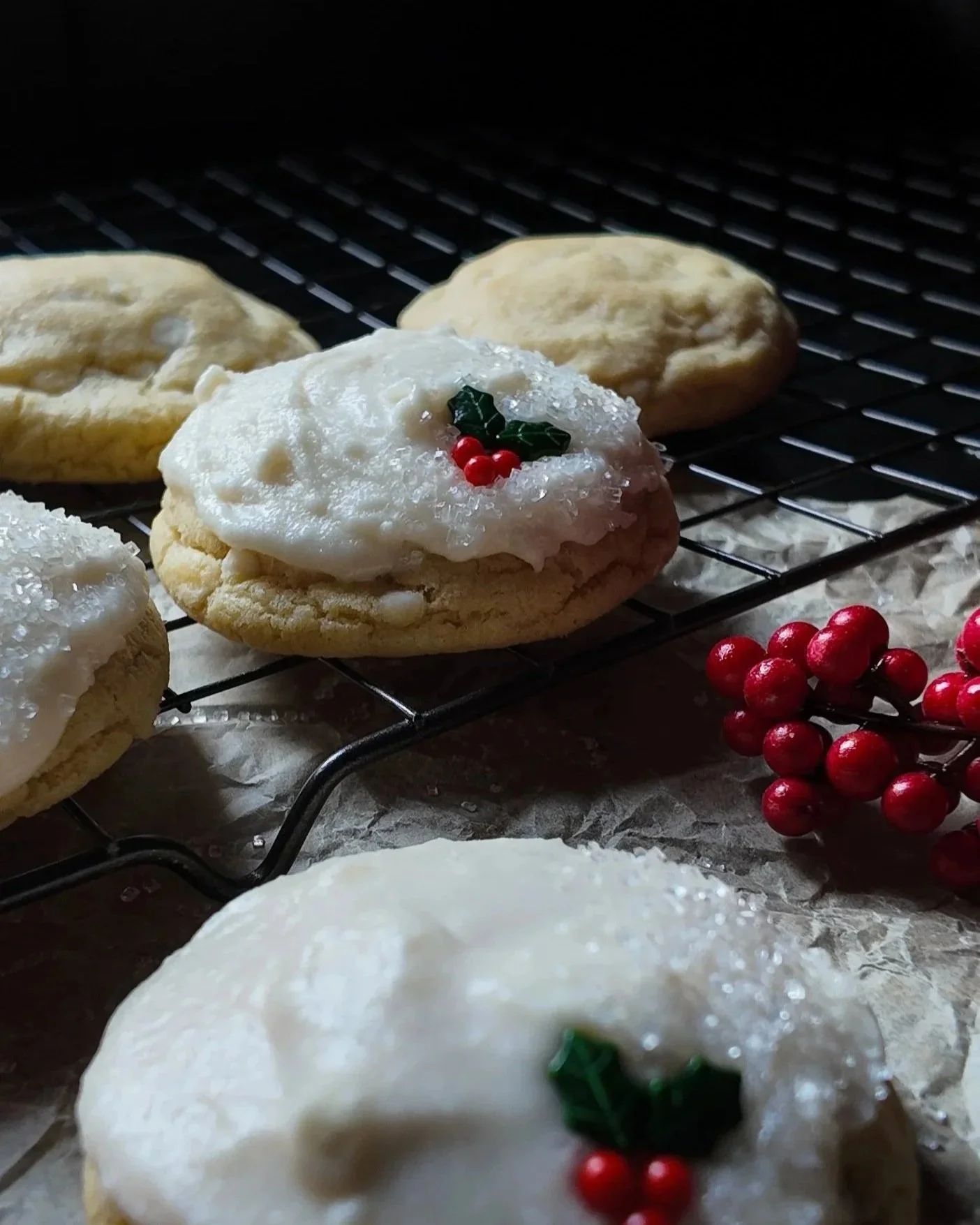 Small-Batch Frosted White Chocolate Chip Cookies