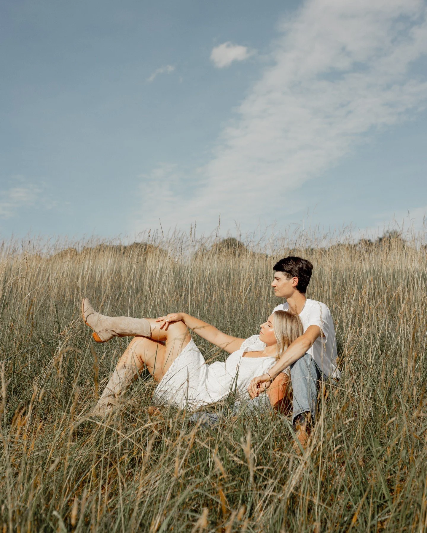 Cowboy boots and the cutest couple.