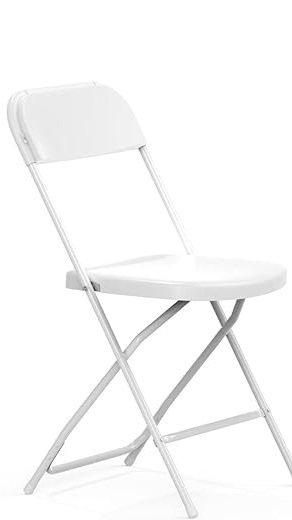 White Plastic Folding Chair