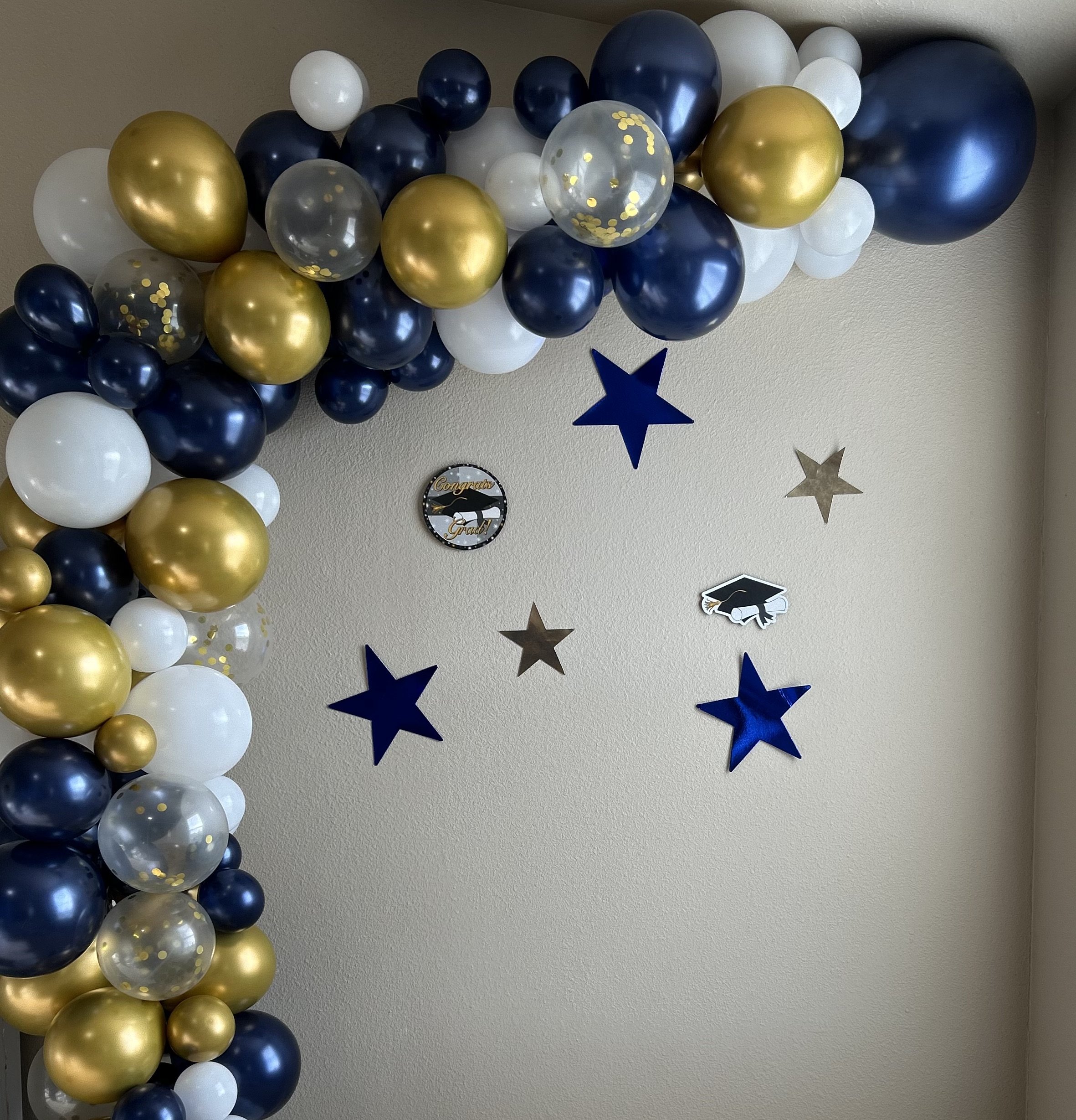 Blue and Gold Balloon Garland -8ft
$65.00