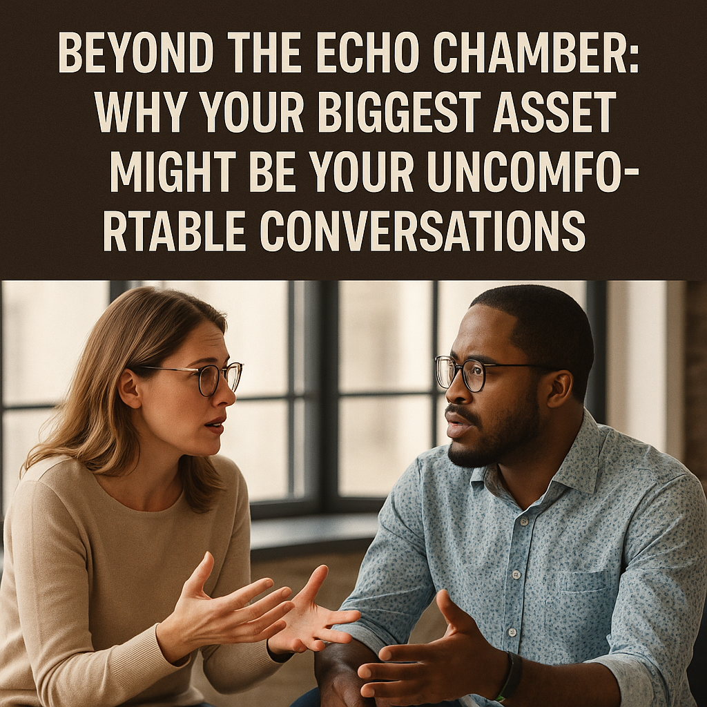 Beyond the Echo Chamber: Why Your Biggest Asset Might Be Your Uncomfortable Conversations