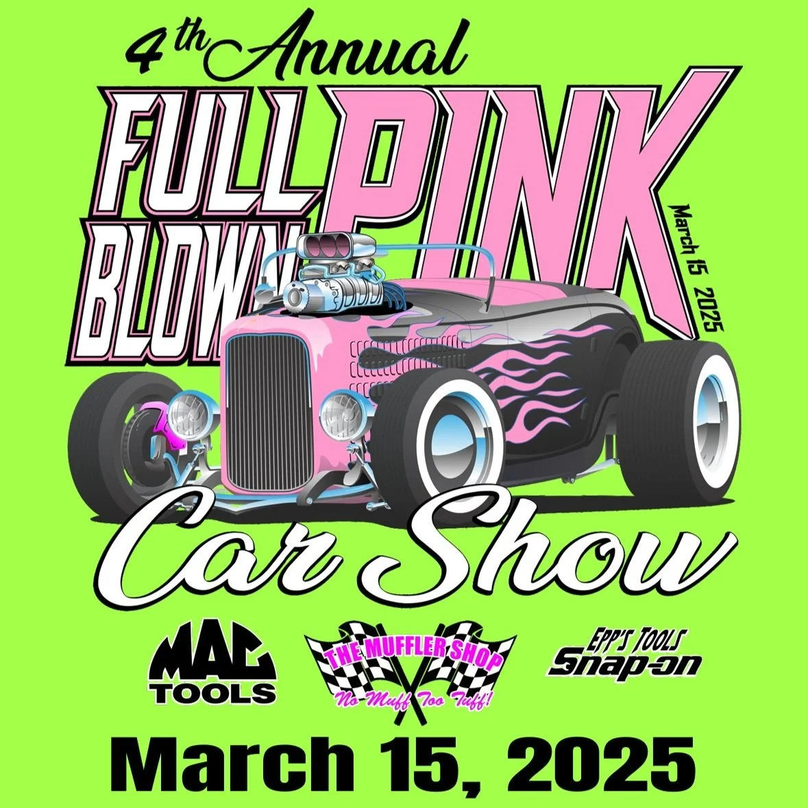 2025 Full Blown Pink Car Show Standard Registration