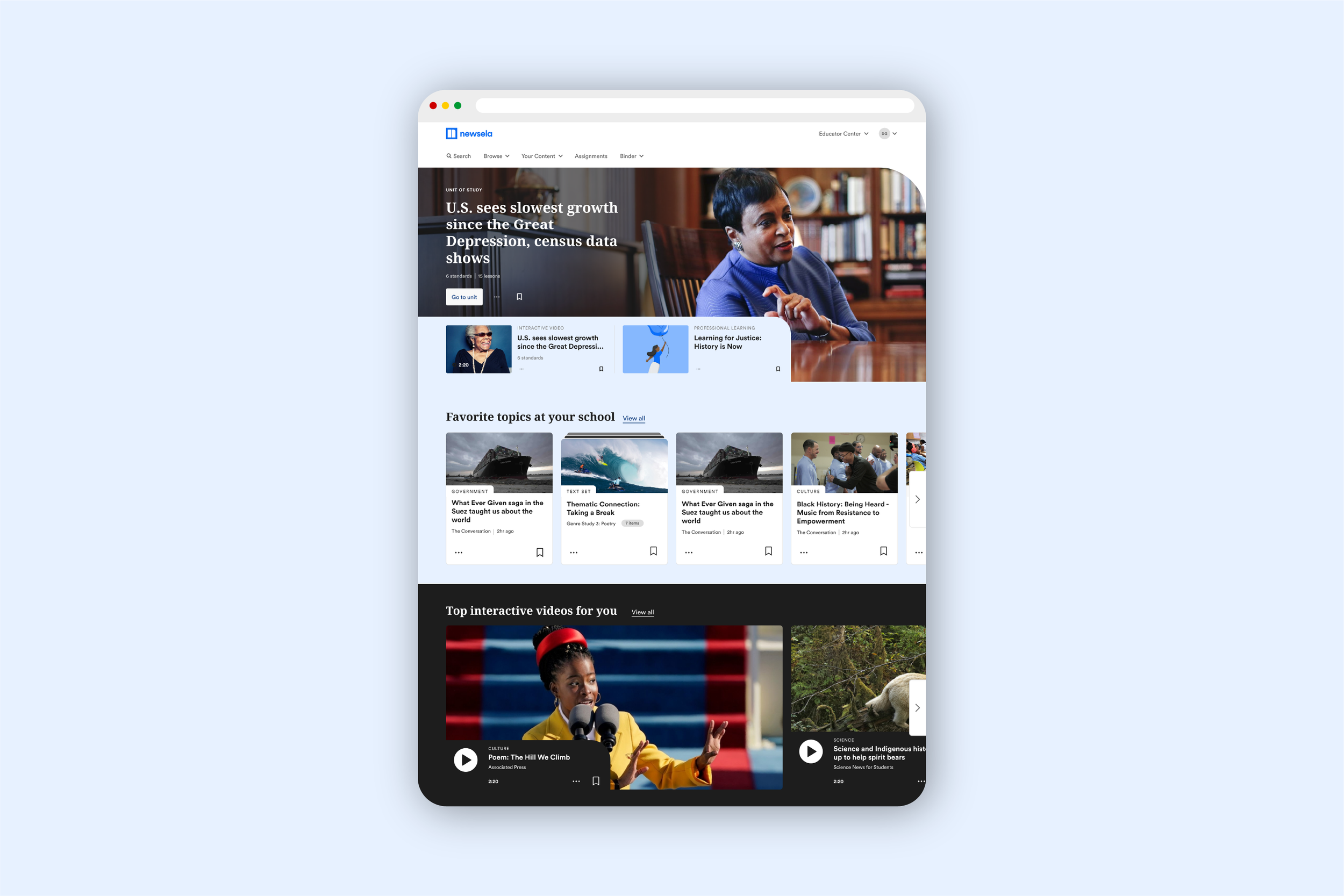 Newsela Visual Redesign