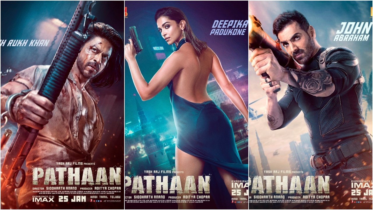 Posters for 'Pathan' film