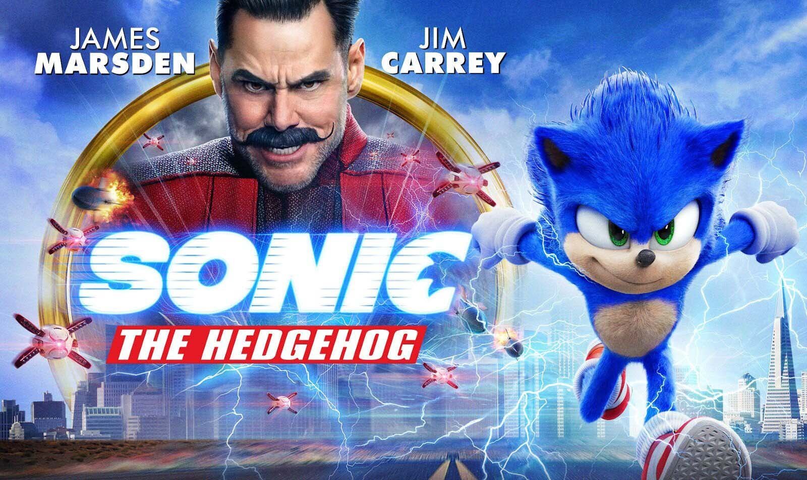 Poster for 'Sonic' movie.