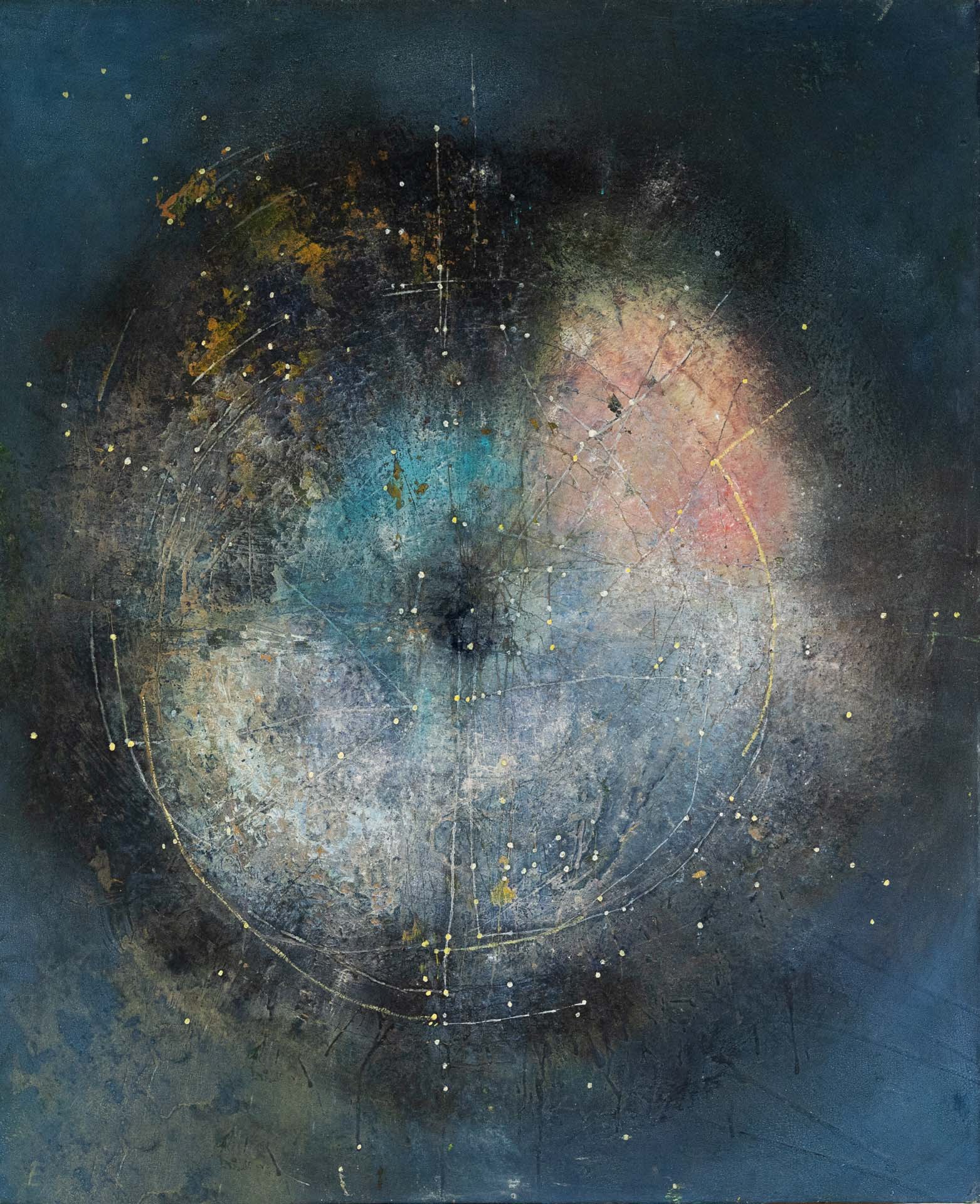 "Erröten" – Mischtechnik a. L. 100x130
