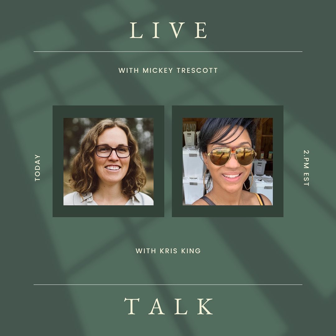 Happy Sunday people! Join my friend @mickeytrescott with @autoimmunewellness and me for a live chat and Q&amp;A today @ 2 PM EST! We&rsquo;ll be talking about health, healing, doing it on a budget, the motivation behind Meals You Deserve and everythi