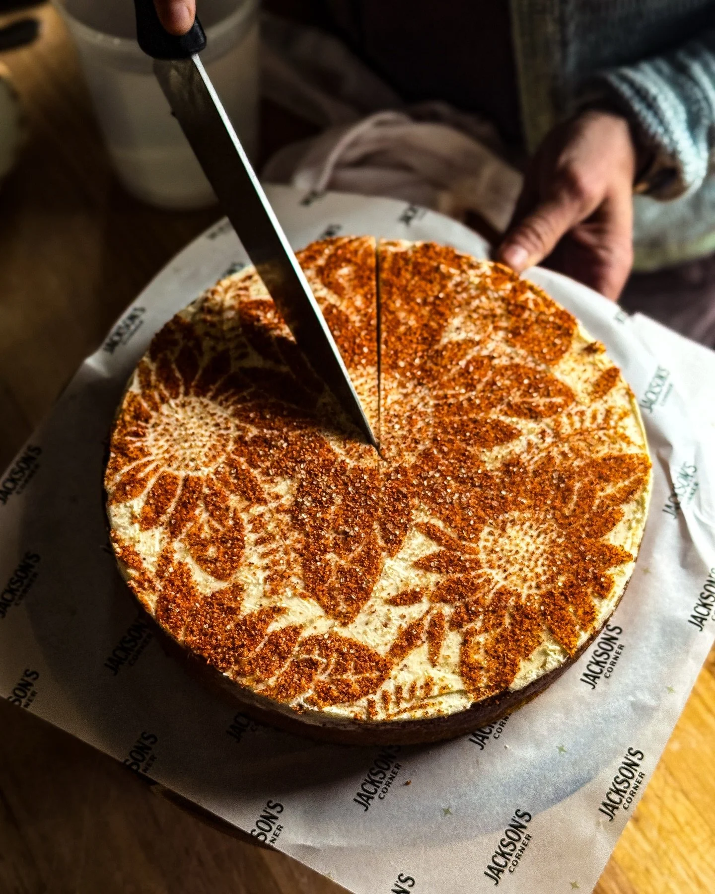 Oh, hello Elote Cake 🌽

Street corn energy, moist crumb, a hint of lime, Taj&iacute;n buttercream,  turbinado sugar. 

It&rsquo;s Gluten-free, but you&rsquo;d never know.

Sneaky good with pozole.
Very good with avo toast.
Straight slaps with huevos