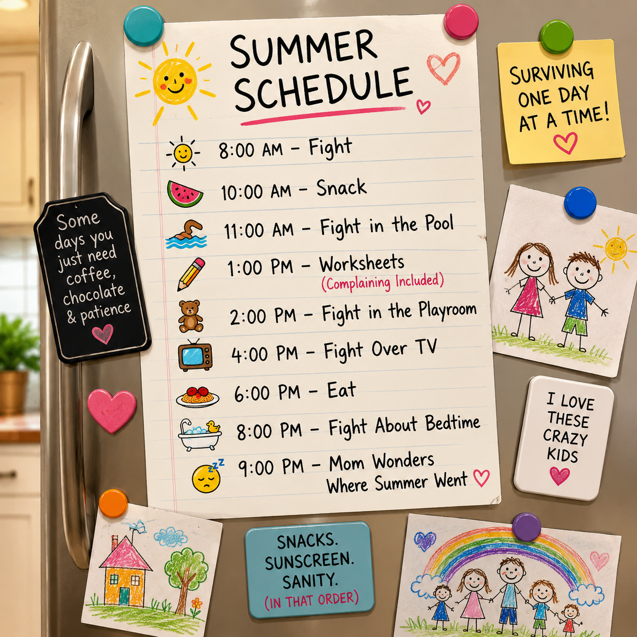 Fight. Eat. Fight. A Summer Survival Story.