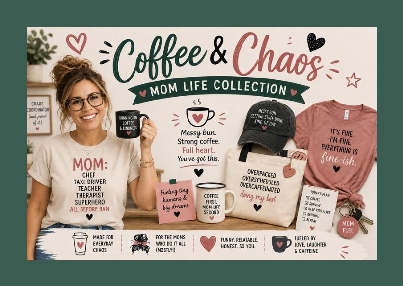 For the moms doing all the things, remembering all the things, and running mostly on love and caffeine.
