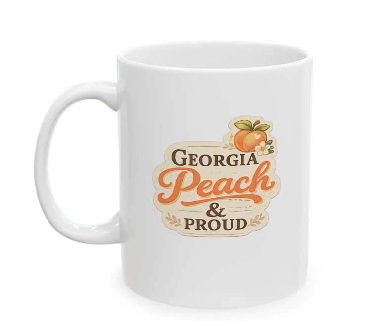 Georgia Peach & Proud Mug