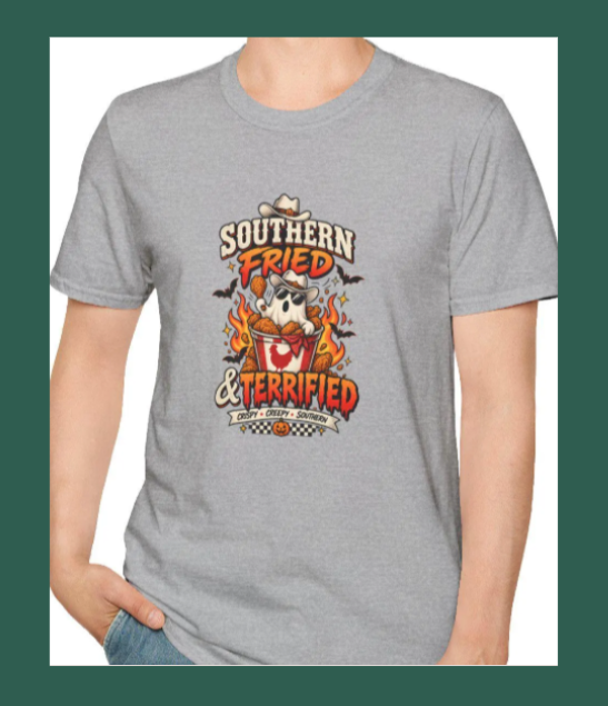 Southern Fried & Terrified Adult Unisex T-Shirt