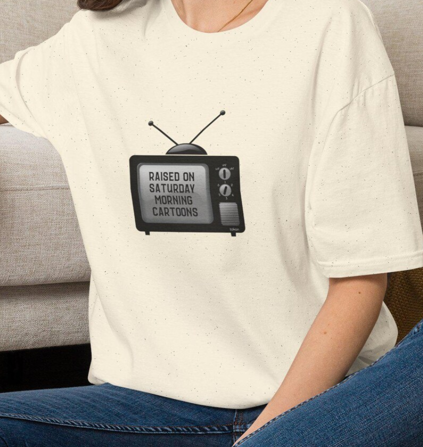 Retro TV Cartoon T-Shirt, Vintage Television Humor Tee