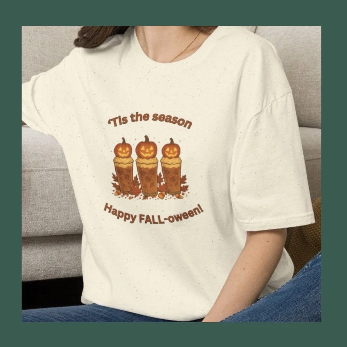 Tis the Season Pumpkin Glasses Adult T-Shirt 