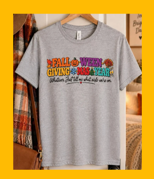 Fall-o-ween-Giving-Mas-Year Adult Unisex T-Shirt