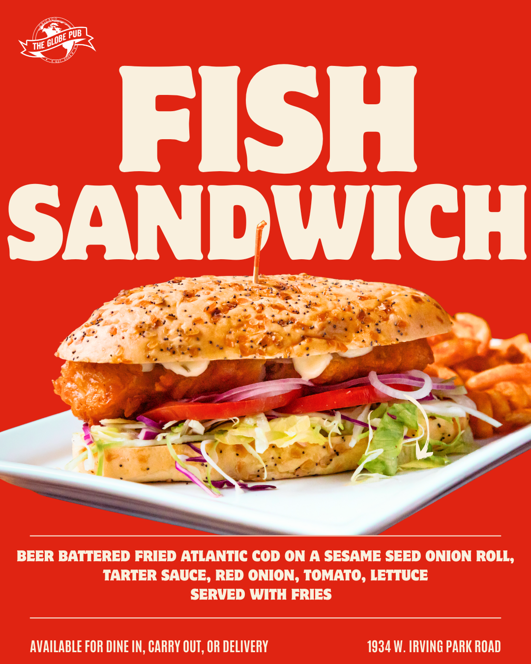 New Fish Sandwich on the menu!