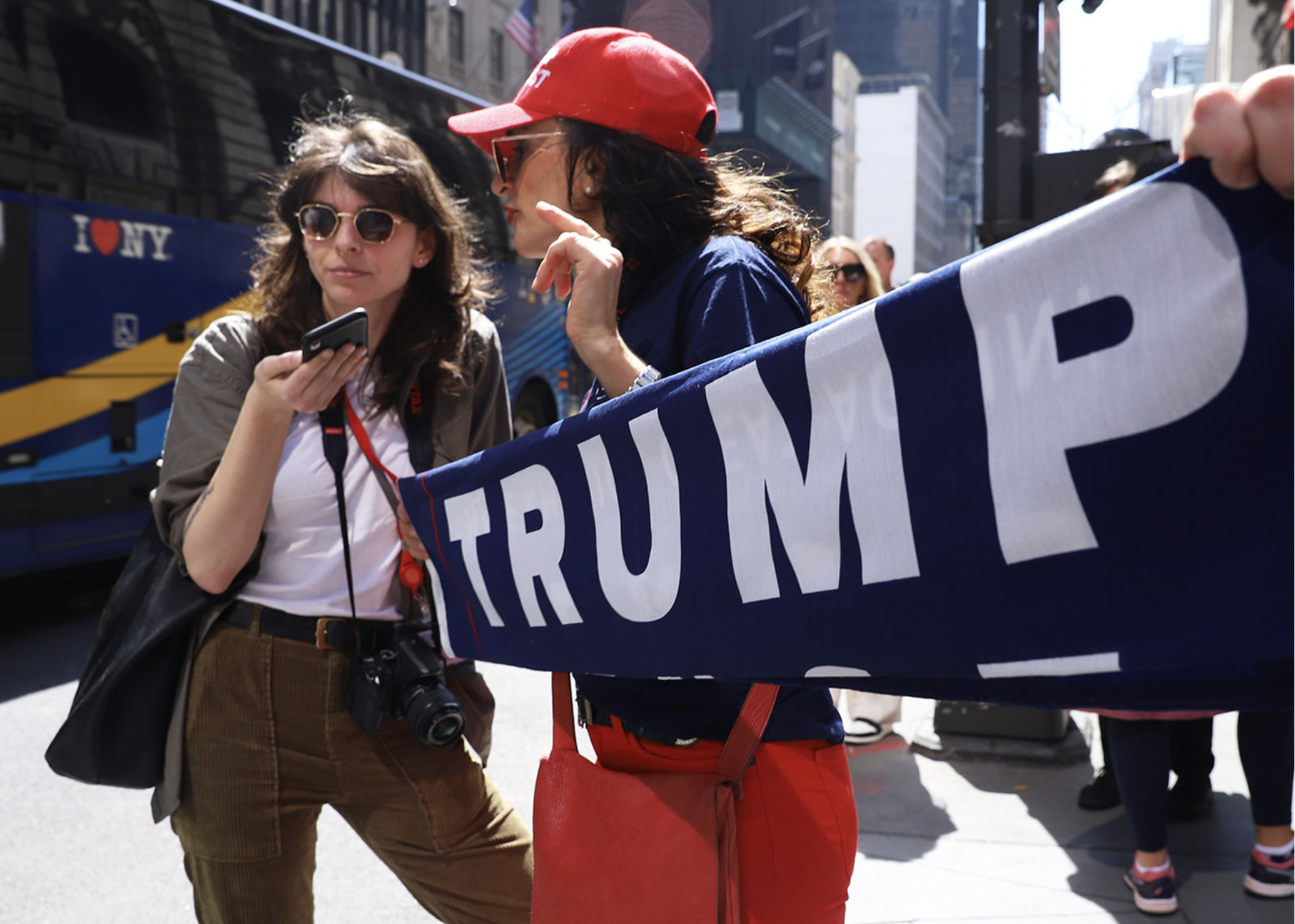 "The Scene at Trump Tower" 