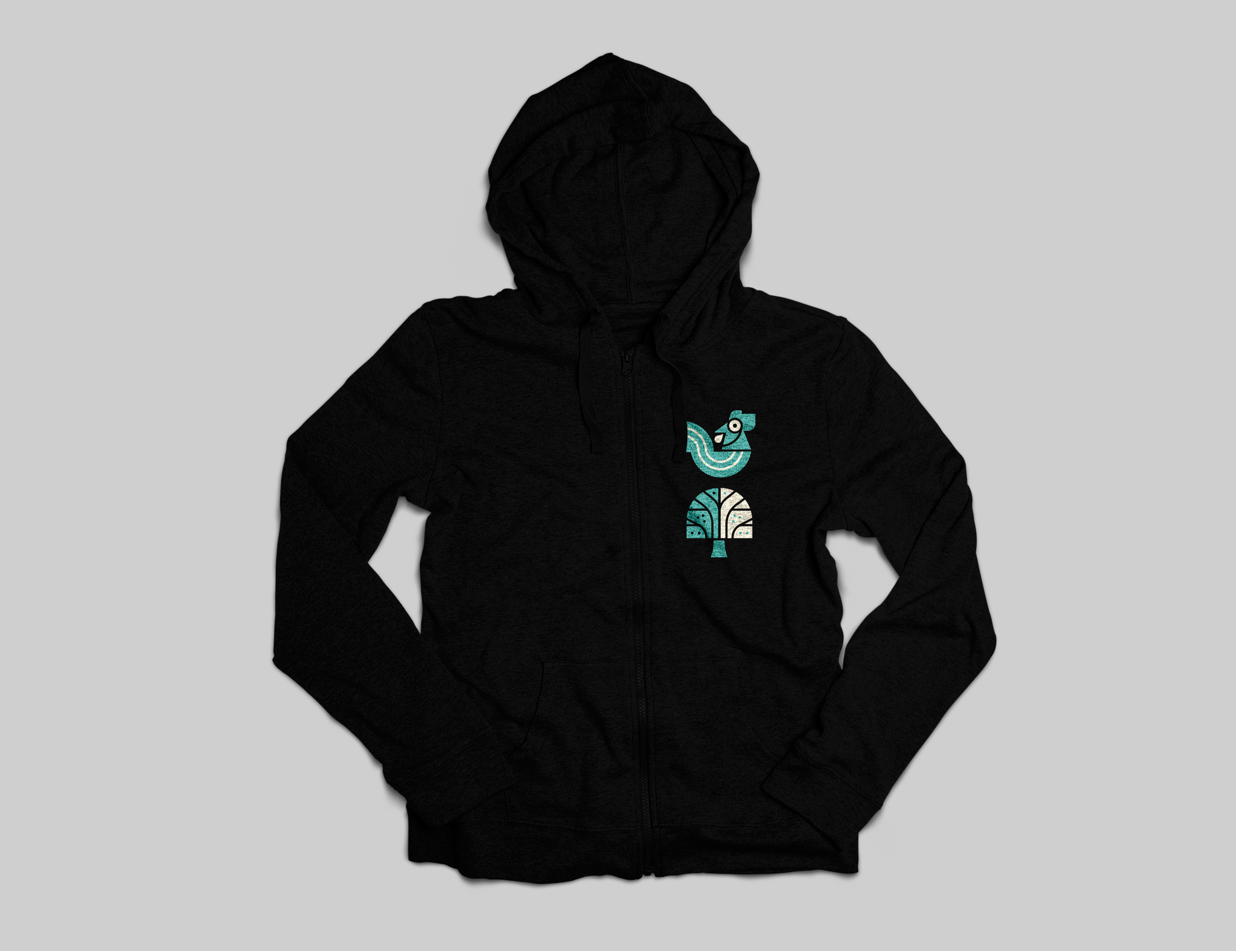 Front of hoody design.