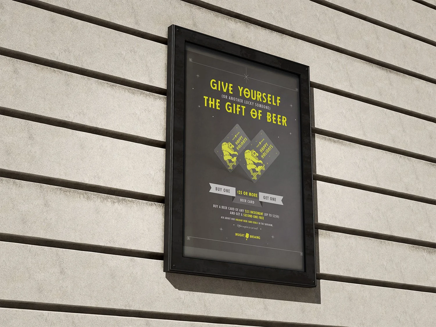 Give Yourself the Gift of Beer Advertising Campaign. Graphic Design + Illustration: Jack Boyum Creative Direction: Eric Weiss