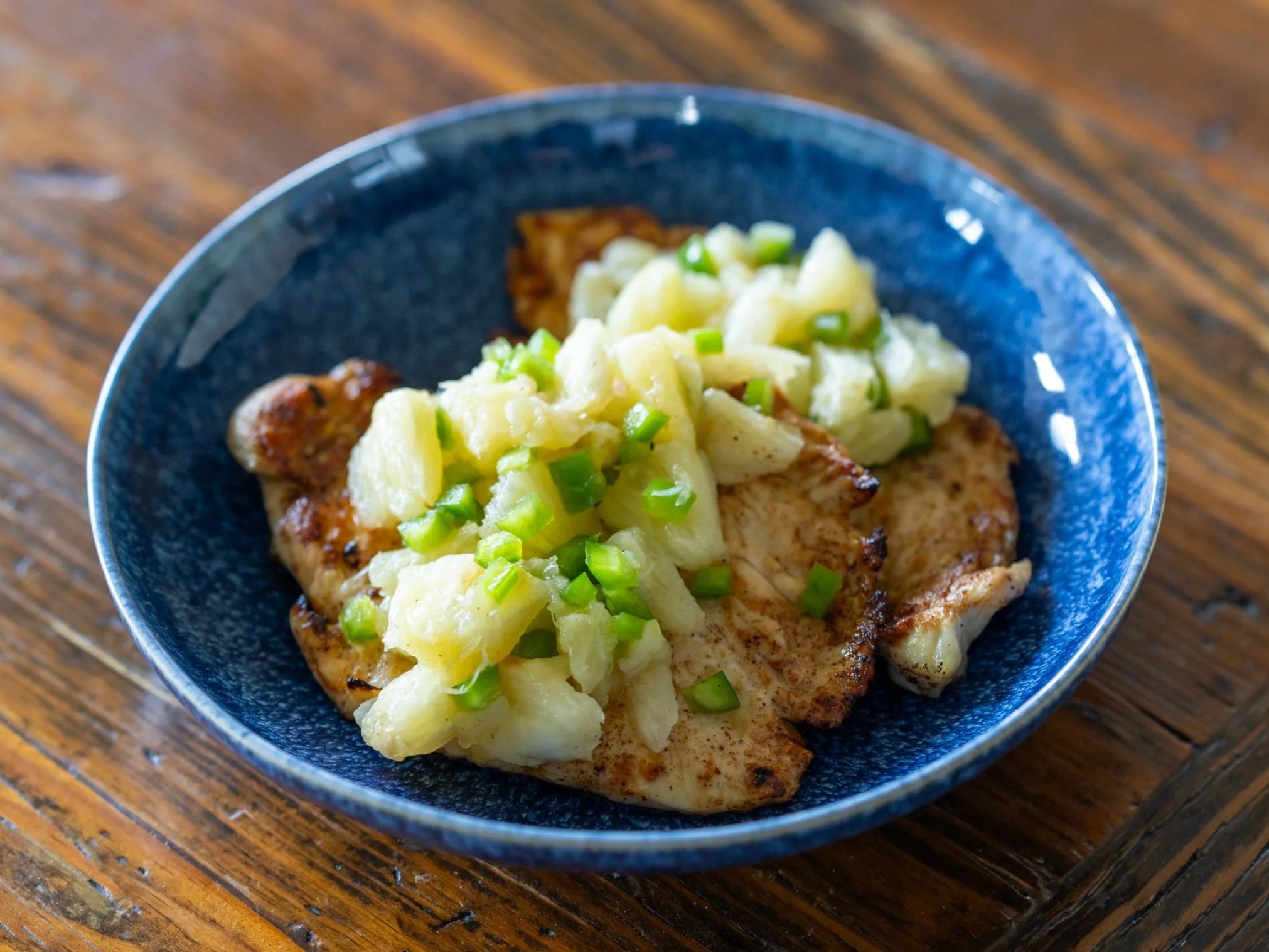 Blackstone Griddled Chicken with Fresh Pineapple Jalapeño Salsa