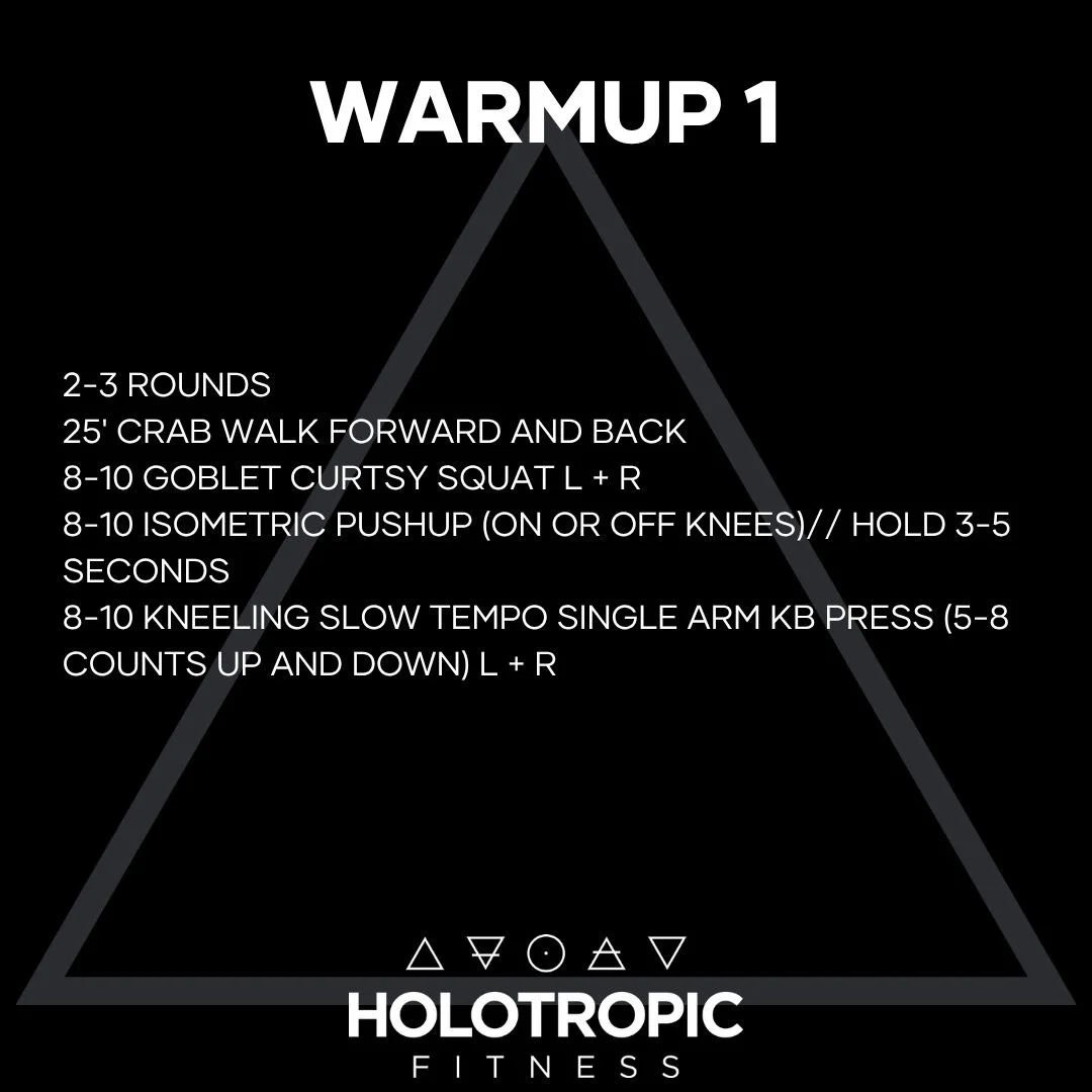 Warm up 1