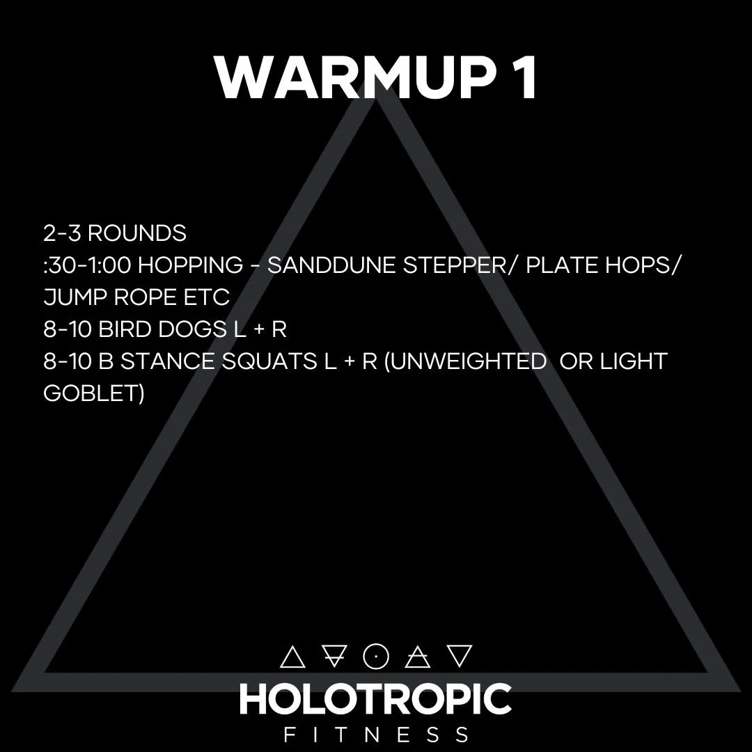 Warm up 1