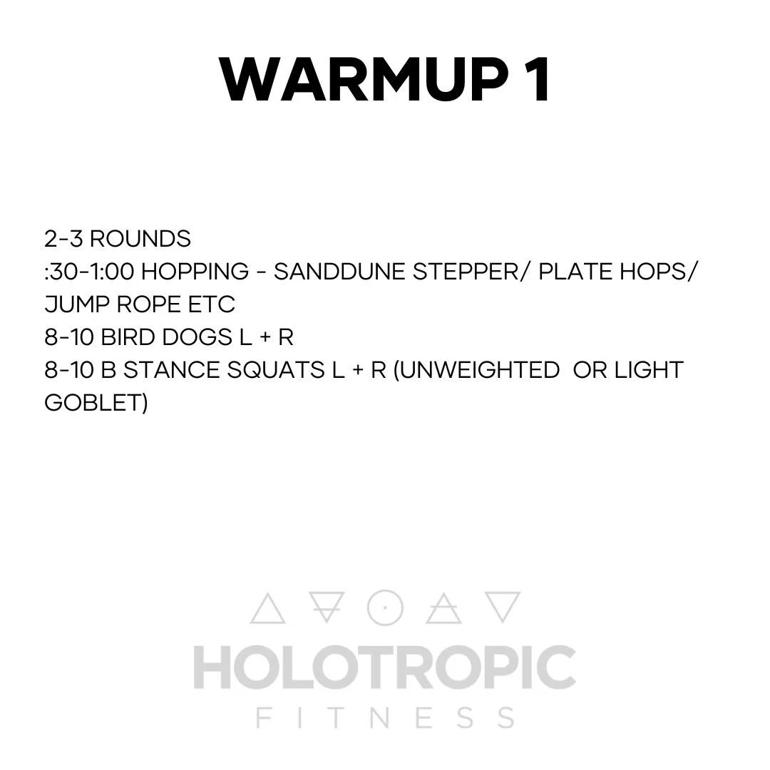 Warm up 1