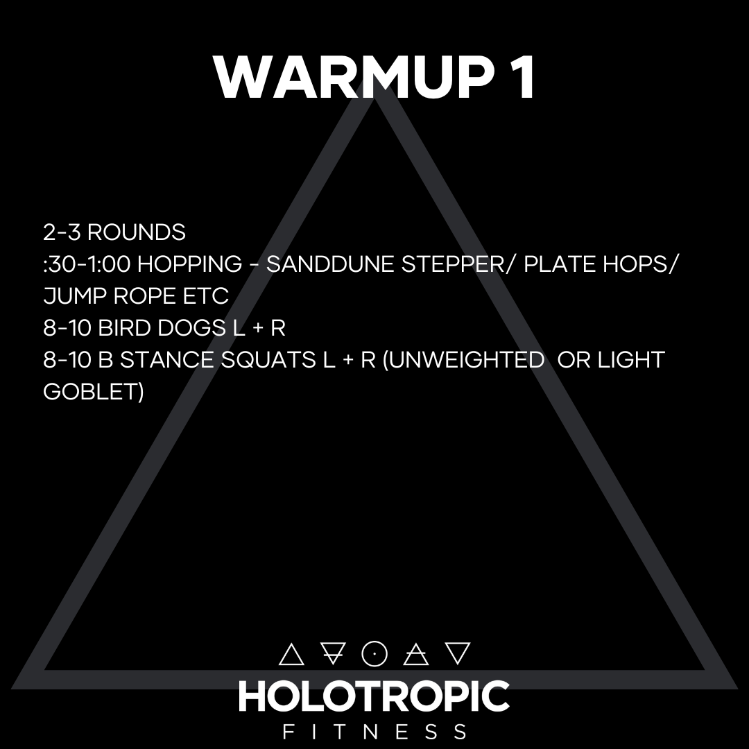 Warm up 1 